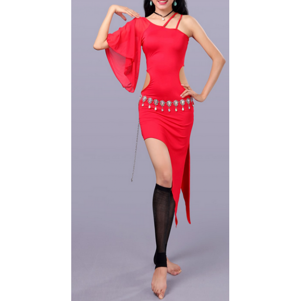 Costume de danse orientale - robe baladi rouge