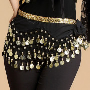 ZIOYA 2 Pièces Ceinture Danse Orientale Femme Ceinture Danse du Ventre  Ethnique Foulard à Sequins en Mousseline Soie Danse Danse Orientale Costume  Professionnel Déguisement : : Mode