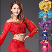 Iiniim Femme Fille Jupe Danseuse Orientale Ventre Sequin Costume Danse  Orientale Danse du Ventre Samba Tango Soirée Paillettes Rouge - Cdiscount  Prêt-à-Porter