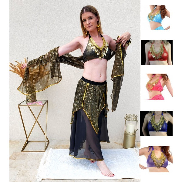 Vêtements Ethnique :: Ceinture Danse Orientale Jaune