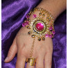 Bracelet bague fushia