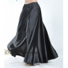 Jupe satin de danse orientale noir