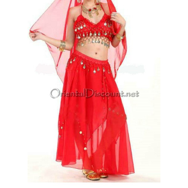 Iiniim Femme Fille Jupe Danseuse Orientale Ventre Sequin Costume Danse  Orientale Danse du Ventre Samba Tango Soirée Paillettes Rouge - Cdiscount  Prêt-à-Porter